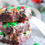 Brownie Magic Bars for Christmas