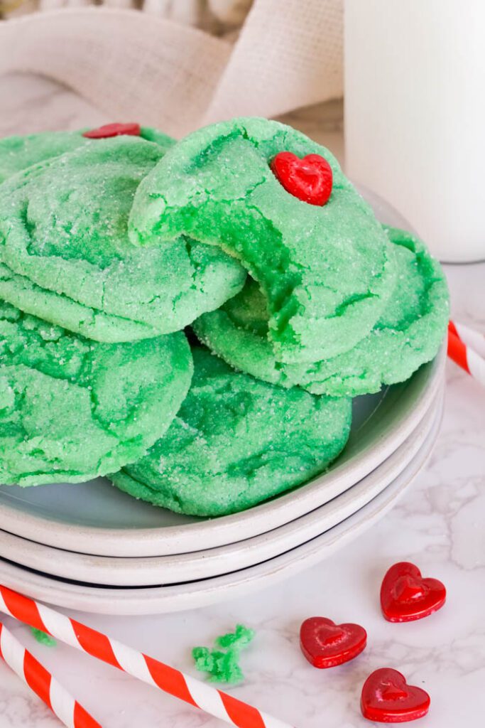 Grinch Sugar Cookies! - LemonPeony