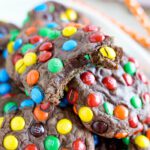 Easy M&M Brownie Mix Cookies
