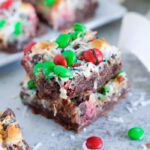 M&M Magic Bars for Christmas