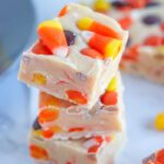Easy Candy Corn Fudge Recipe for Halloween
