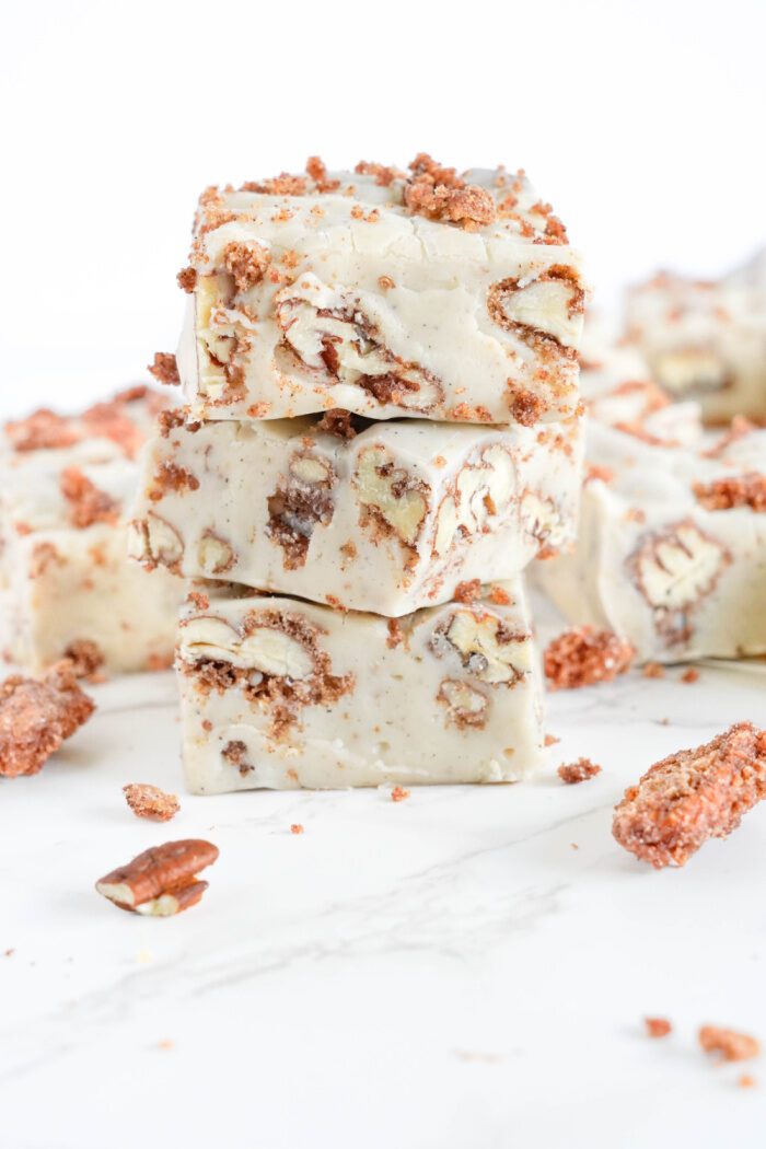 Stack of 3 Pecan Fudge squares