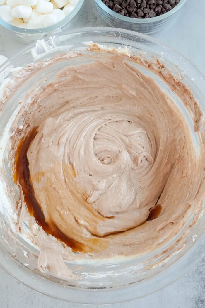 Vanilla added to bowl