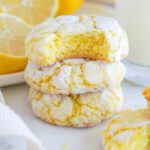 Best Lemon Crinkle Cookie with Cake Mix