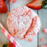 Best Strawberry Crinkle Cookies