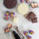 Chocolate Cadbury Easter Fudge Ingredients