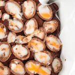 Chocolate Cadbury Fudge with Eggs on Top