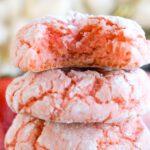 Easy Strawberry Crinkle Cookies