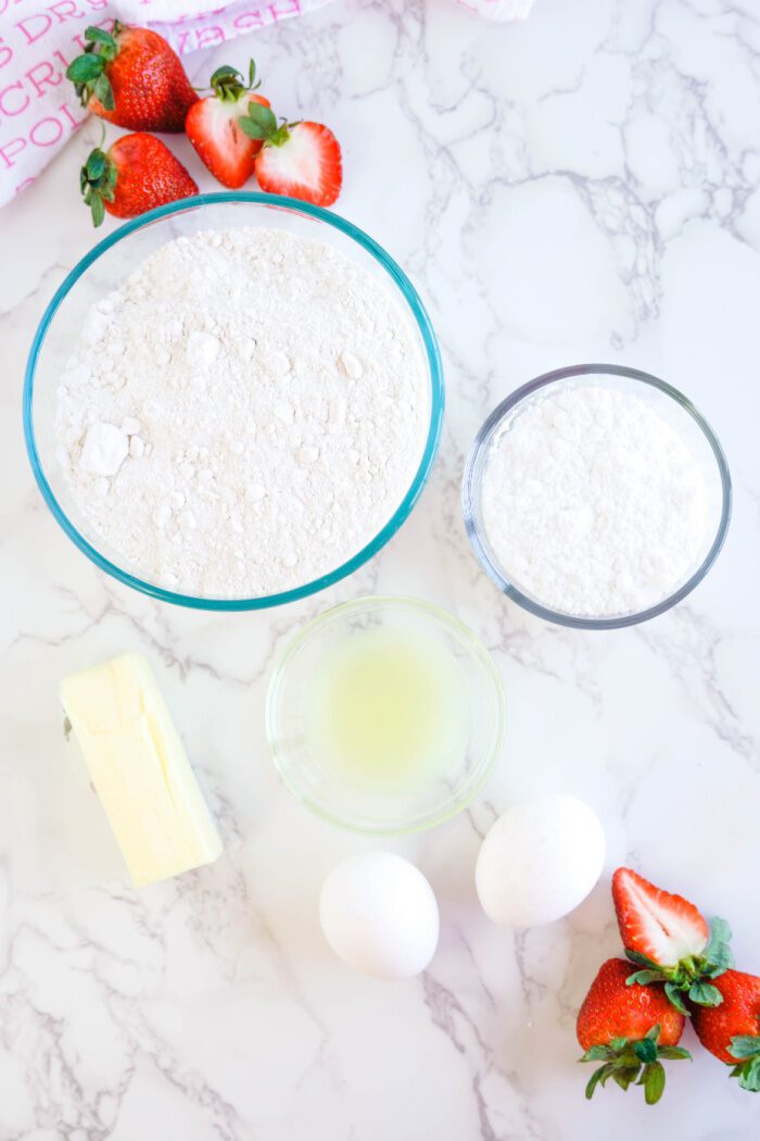 Strawberry Crinkle Cookies Ingredients