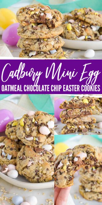 Cadbury Easter Oatmeal Chocolate Chip Cookies 4 pictures for pinterest