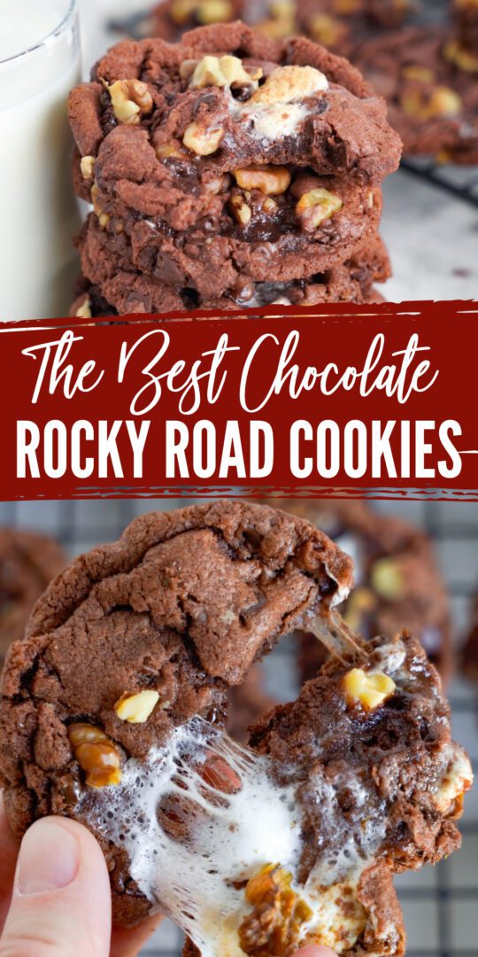 Chocolate Rocky Road Cookies