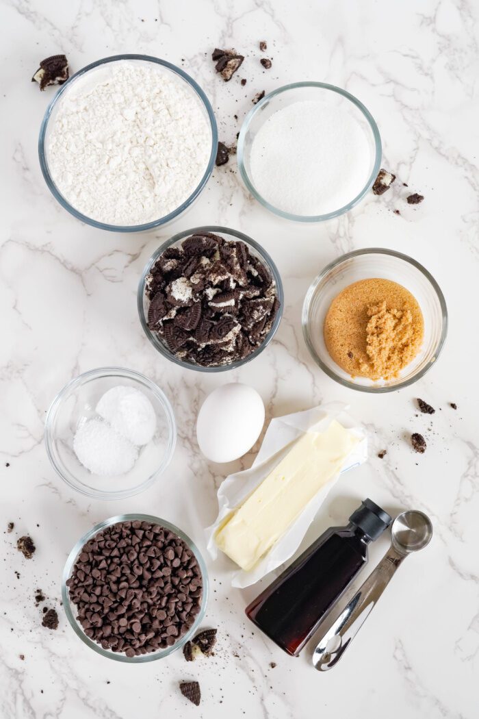 Oreo Chocolate Chip Cookies Ingredients