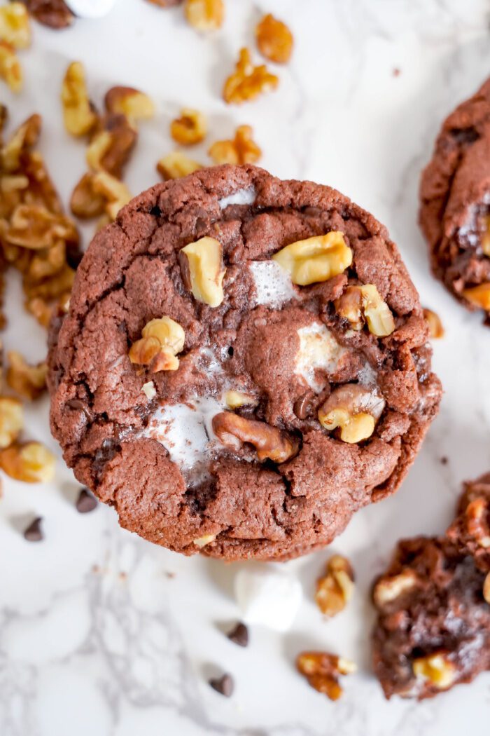 Above view of Rocky Road Cookie