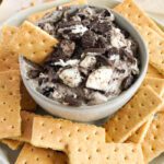 Easy No Bake Oreo Dip with Crushed Oreos and Marshmallow Fluff