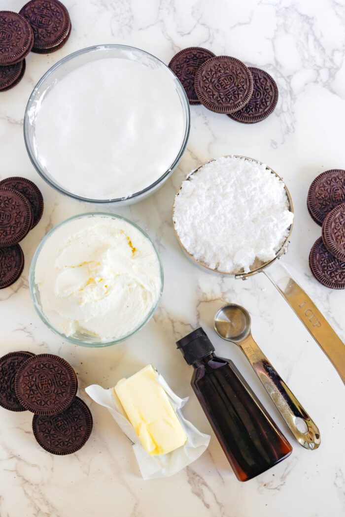 Easy Oreo Cookie Dip Recipe Ingredients