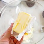 Easy Oreo Dip creaming butter and cream cheese