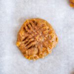 Easy Peanut Butter Cookies with crosshatch pattern on top