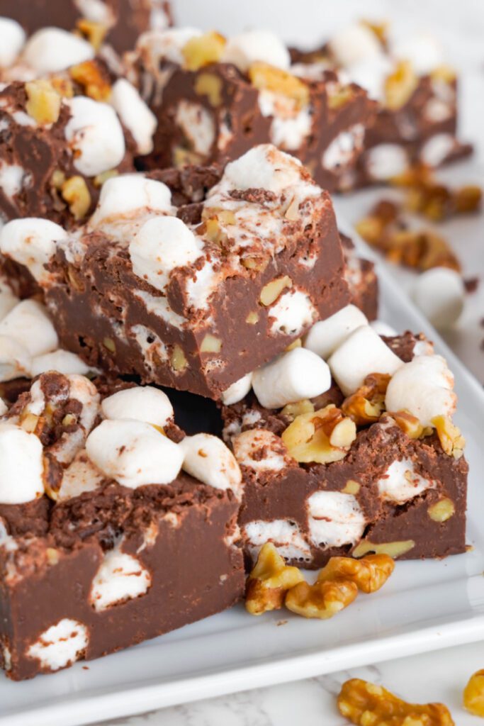 Easy Rocky Road Fudge Recipe Lemonpeony 7328