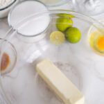 Key Lime Coconut Cookies preparing the butter