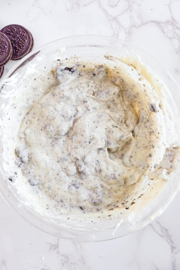 Oreo Cookie Dip in bowl