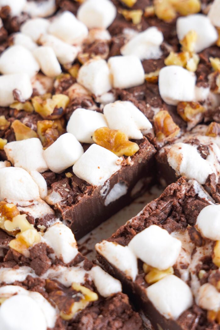 Rocky Road Fudge Squares