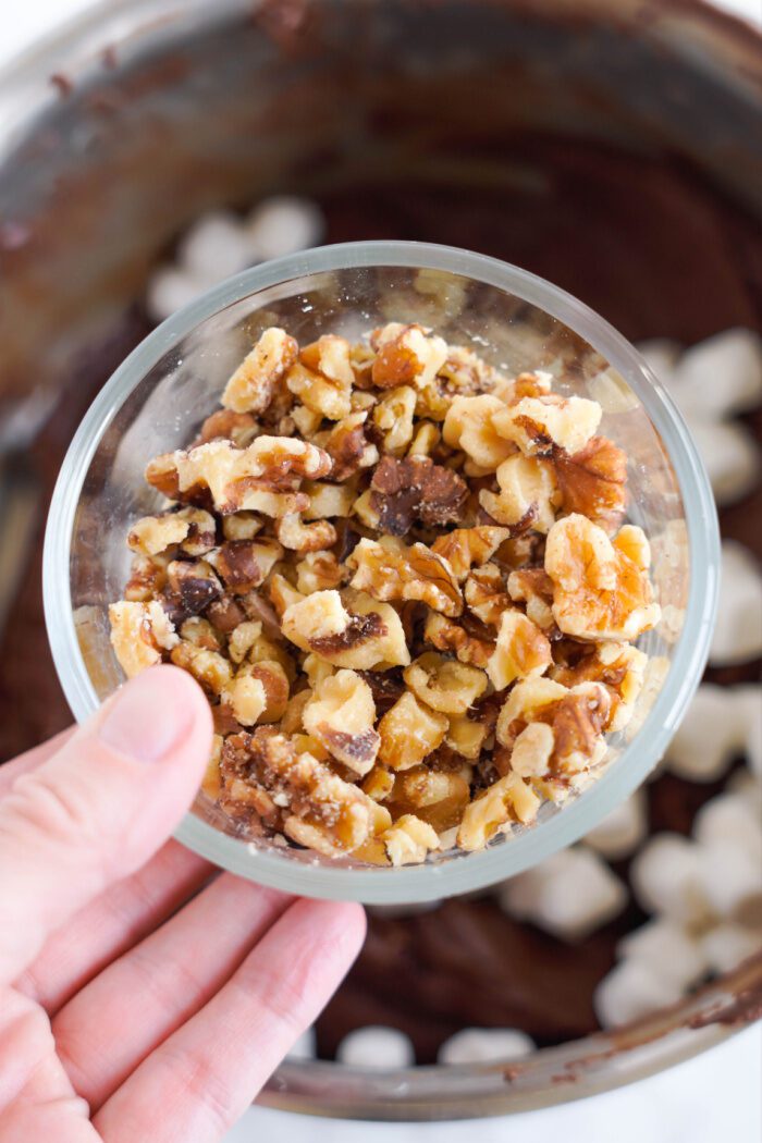 Rocky Road Fudge with pecans