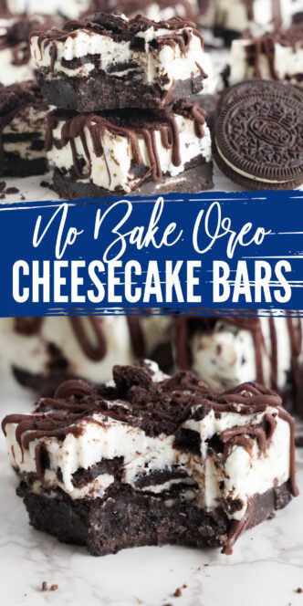 Simple Oreo Cheesecake No Bake Recipe picture collage