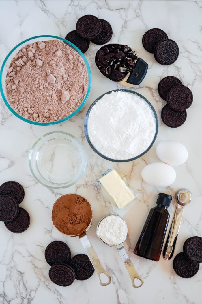 Stuffed Oreo Brownie Cookies Ingredients - LemonPeony