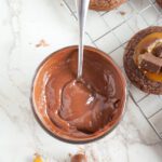 Candy Bar Brownie Cookies with melted chocolate drizzle