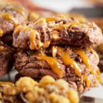 Easy Fudge Brownie Caramel Toffee Cookies