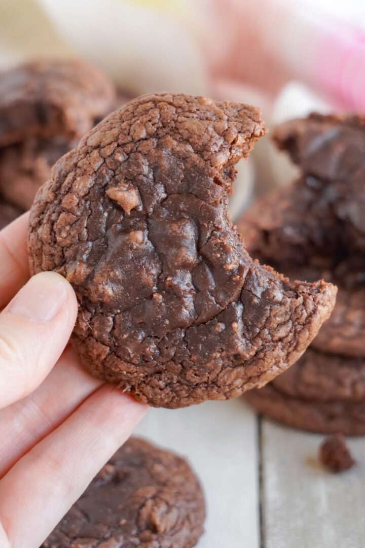 Best Brownie Cookies with a bite taken out