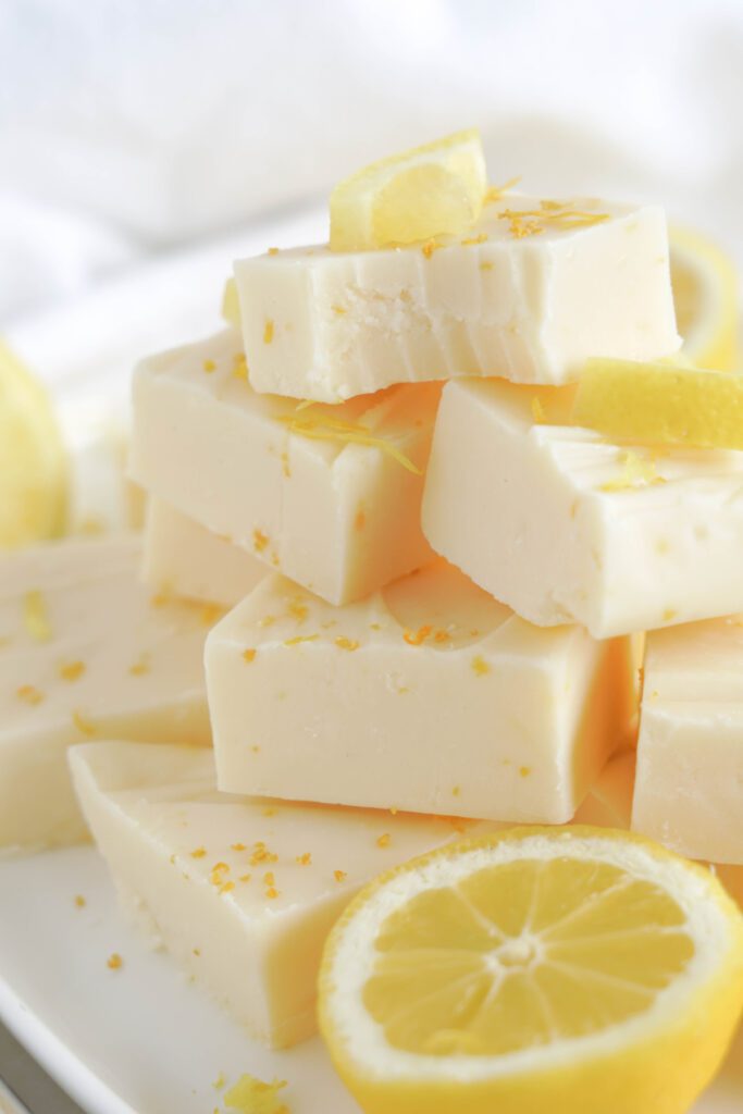 No Bake Easy Lemon Fudge Recipe Lemon Peony