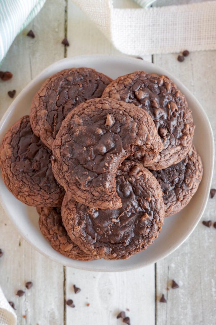 Best Brownie Cookies on a plate