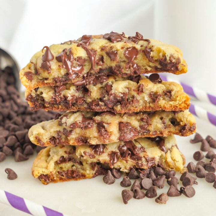 Thick and Chewy Chocolate Chip Cookies