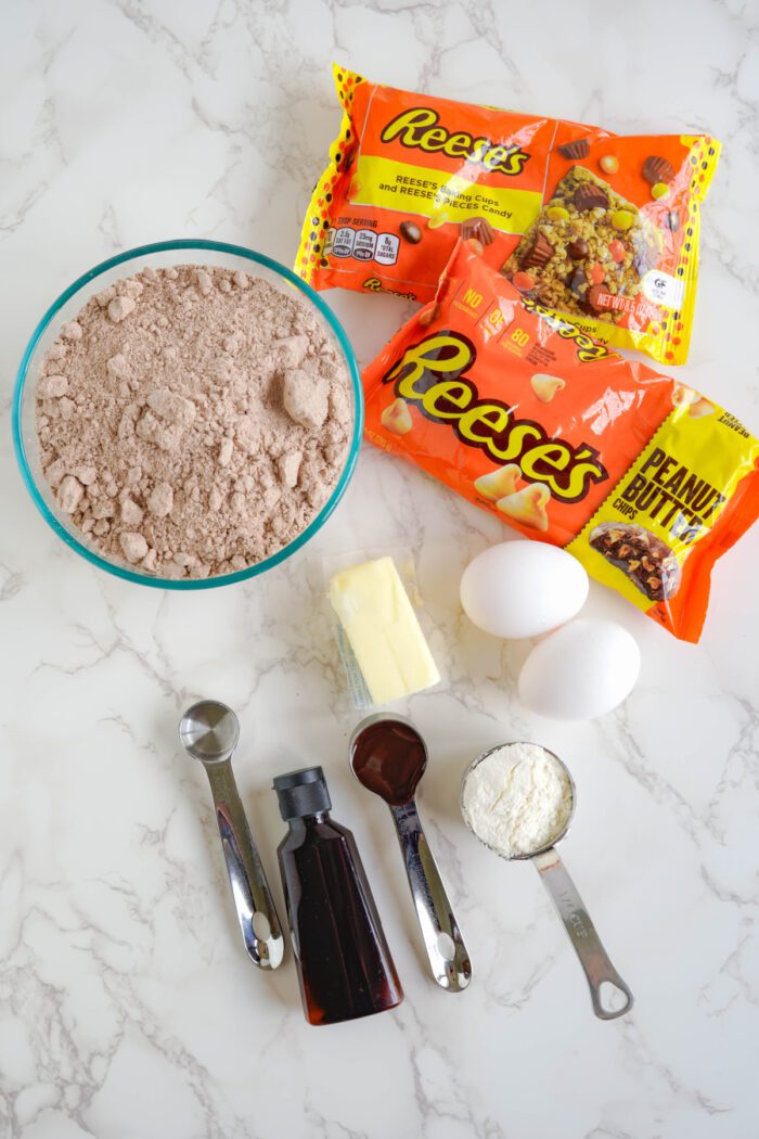 Reese's Brownie Mix Cookies Ingredients