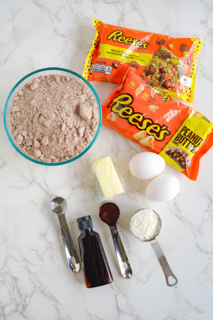 Reese's Brownie Mix Cookies Ingredients