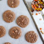 Reese’s Brownie Mix Cookies baked