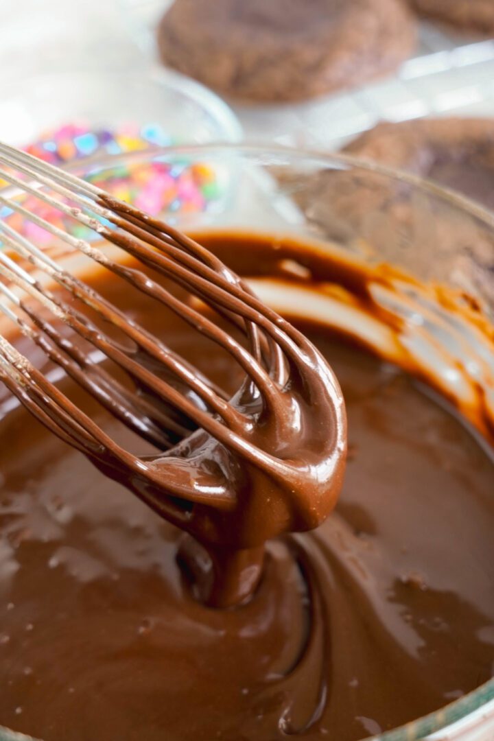 Cosmic Brownies chocolate glaze