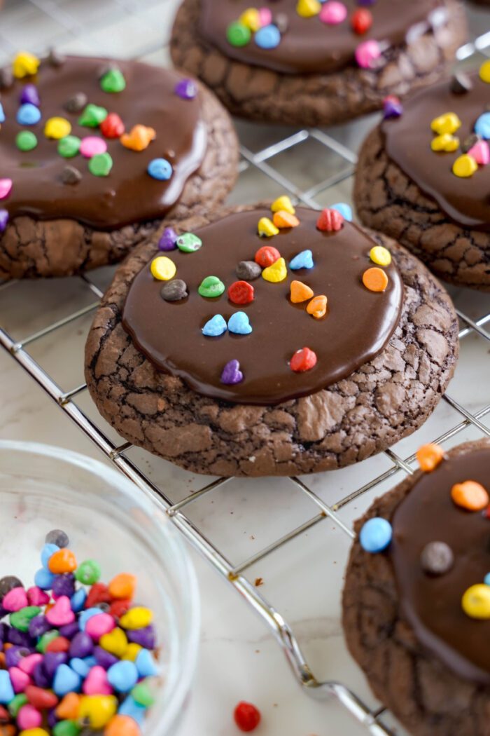 Cosmic Brownies topped with sprinkles