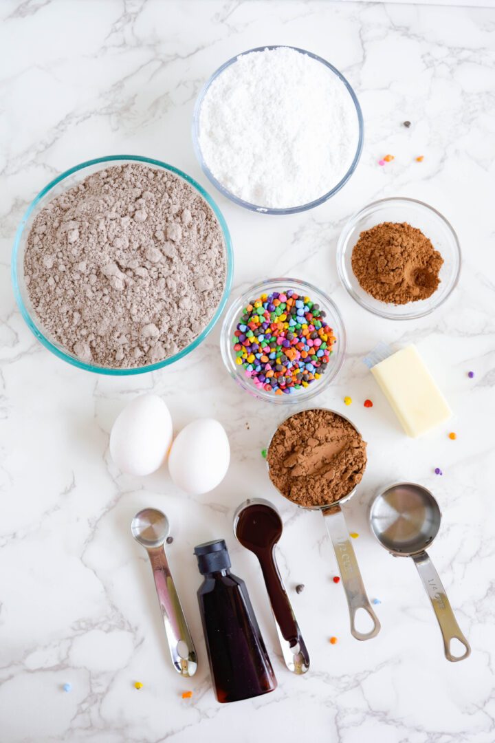 Homemade Cosmic Brownies Cookies Copycat Recipe Ingredients