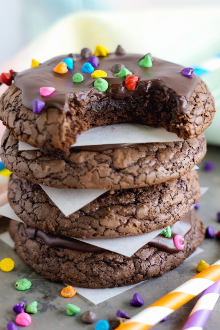 Homemade Cosmic Brownies Cookies Copycat Recipe - LemonPeony