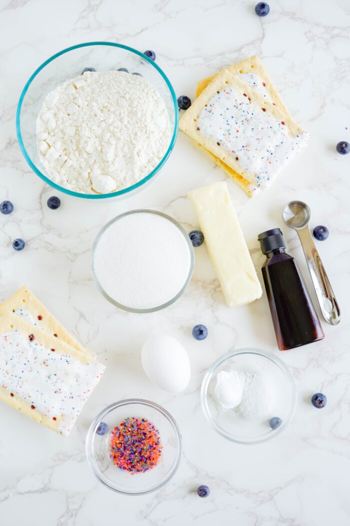 Blueberry Pop Tarts Cookies Recipe Ingredients