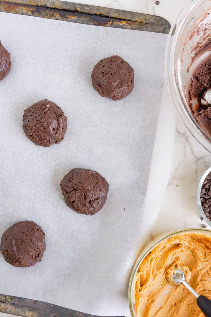 Peanut Butter Brownie Cookies Dough Balls