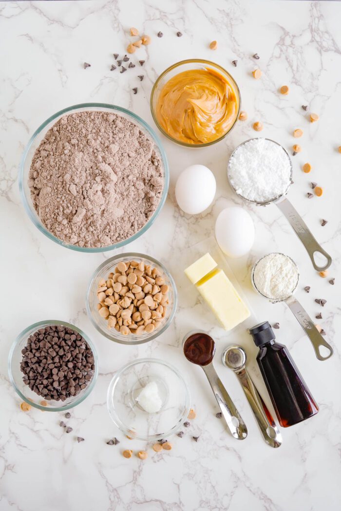 Peanut Butter Brownie Cookies Ingredients