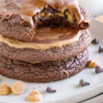 Peanut Butter Brownie Cookies on plate