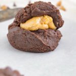 Peanut Butter Brownie Cookies with Peanut butter filling