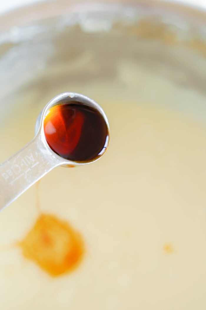 Strawberry Fudge adding in vanilla