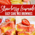 Strawberry Lemonade Brownies