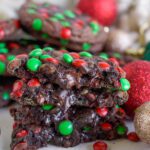 Best Chocolate M&M Christmas Cookies