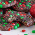 Box Brownie Mix Christmas M&M Cookies